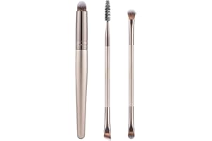 XMOSNZ Makeup Brushes Dual-Ended Eye Brush Travel Eye Makeup Brush Set Eyeshadow Eye Blending Eyeliner Concealer Brush Face Eyebrow Eyeshadow Brush for Liquid