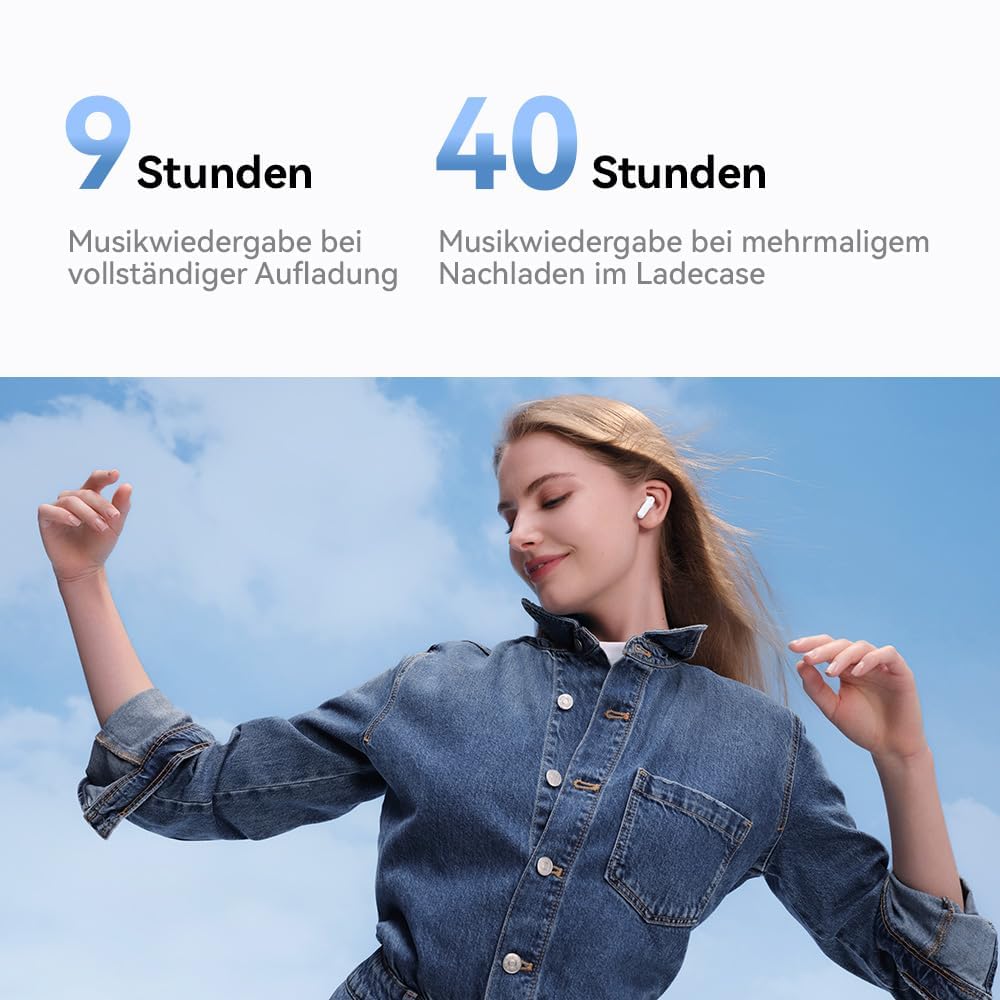 HUAWEI FreeBuds SE 2 Wireless Kopfhörer, Bis zu 40 Stunden Akkulaufzeit, Leicht und komfortabel, Ausgewogener Klang, Wasserdichtigkeit, Graphitschwarz 3