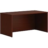 HON MOD Office Desk, Large Computer Desk Shell, Mahogany, 60" Table | 60" desk shell with cable grommets, spacious workspace for home office, private office, and small desk workstation setups