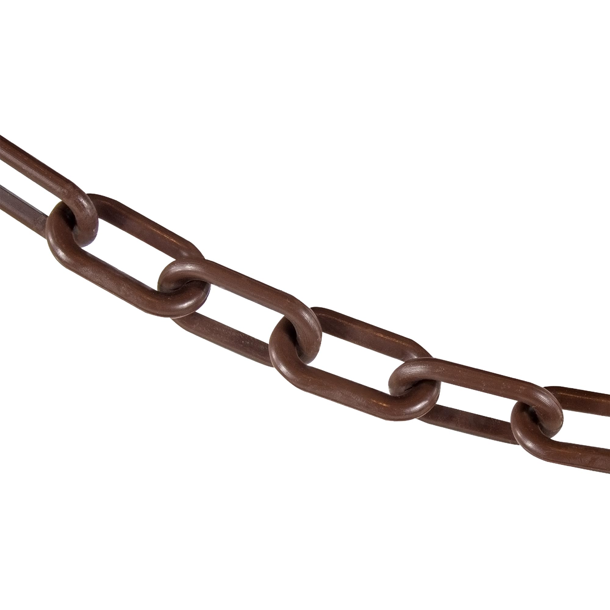 Mr. Chain Plastic Barrier Chain, Brown, 2-Inch Link Diameter, 25-Foot Length (50010-25) Image