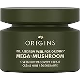 Origins Mega-Mushroom Overnight Recovery Skin Barrier Cream | For Deep Overnight Hydration & Reduced Visible Redness | With Reishi Mushroom, Fermented Chaga Mushroom & Evening Primrose, 1.7 Fl Oz