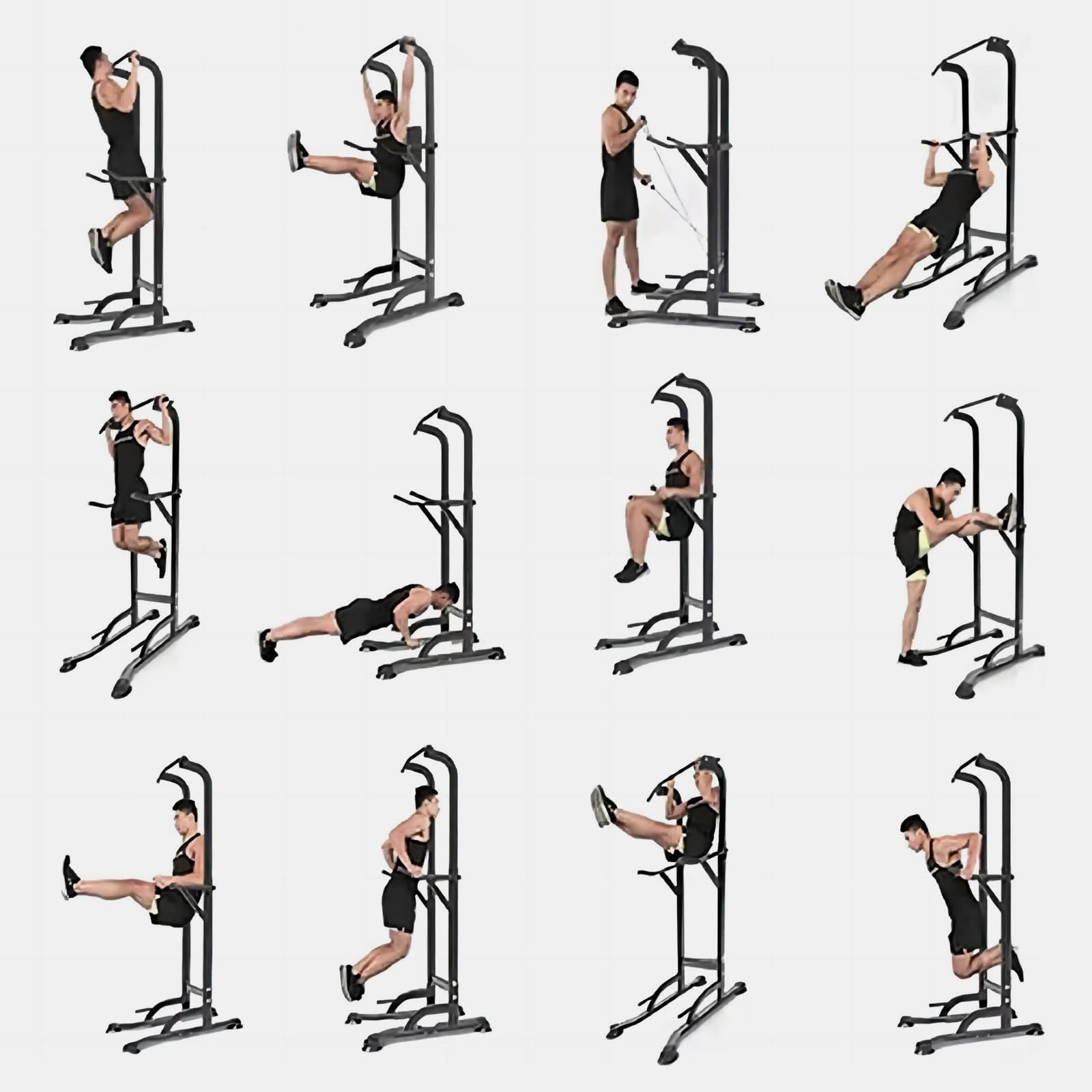 Tappio Power Tower Pull Up Bar For Home Gym, MultiFunction