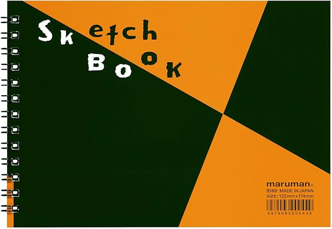 Amazon マルマン スケッチブック 図案印刷シリーズ B6 122 174mm 並口画用紙 24枚 S160 スケッチブック 文房具 オフィス用品