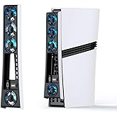 Cooling Fan for PS5 Pro, Efficient Cooler Fan with Adjustable Speed/LED Light, Temperature-Controlled PS5 PRO Cooling Accesso