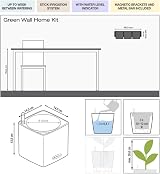 Lechuza Self Watering Plant Pot Green Wall Kit with Water Level Indicator view 2