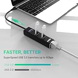 atolla USB LAN Adapter Aluminium USB Hub 3 USB 3.0 Ports Gigabit Ethernet view 3