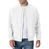 Rdruko Men's Lightweight Bomber Jacket Causal Fashion Stylish Windbreaker Light Jacket