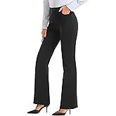 Stelle Women 28"/30"/ 32" Bootcut Dress Pants Business Casual Work Pants with Pockets Pull On Regular Slacks for Office