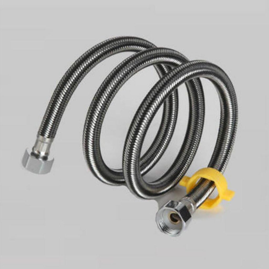 Hose Wddwarmhome Proof Tube Water Heater Hot And Cold Faucet Metal Toilet Connect The Water Pipe Stainless Steel Braided (Size : 120cm)