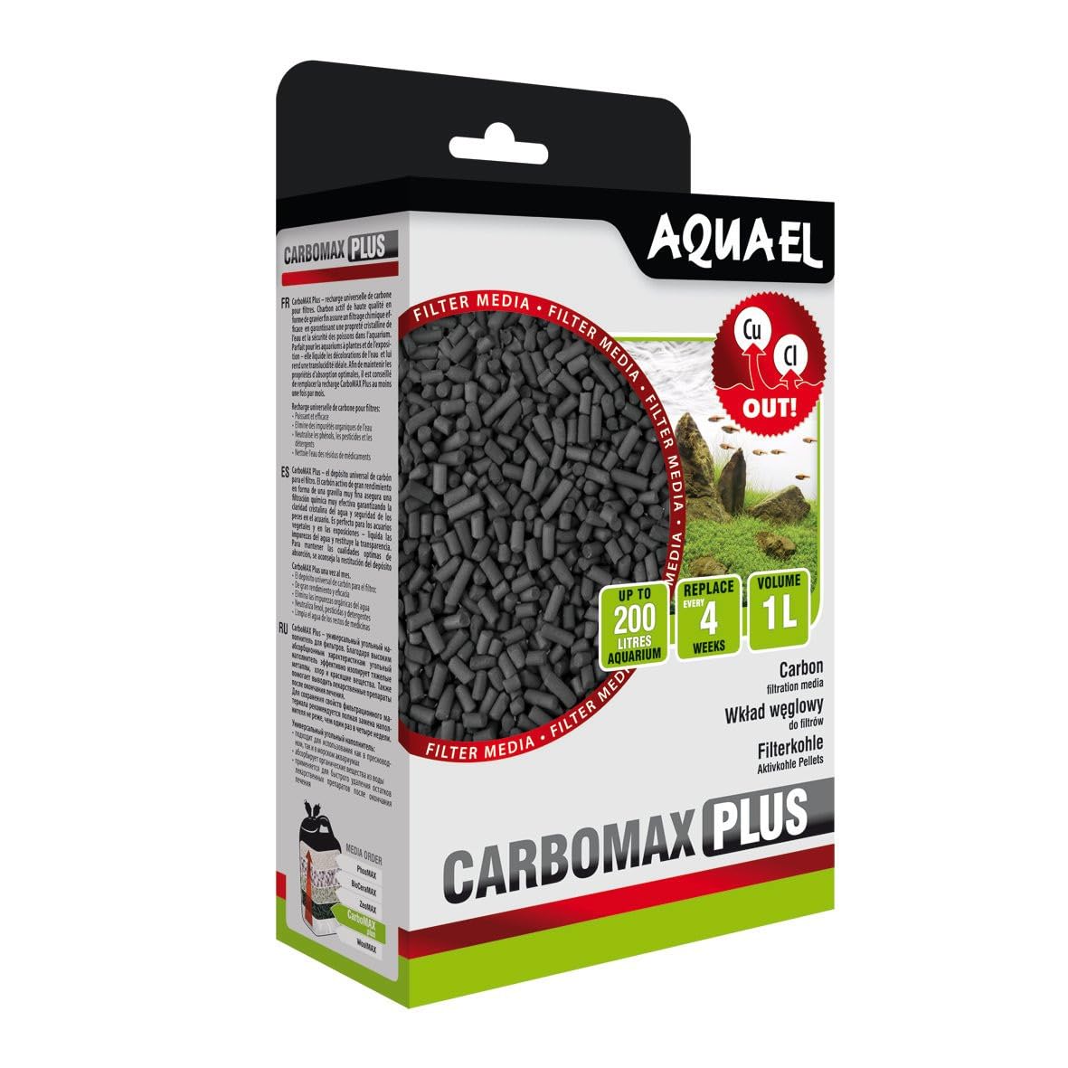 Aquael M161393 Wkαad Carbomax Plus 1L (N), 1 kg