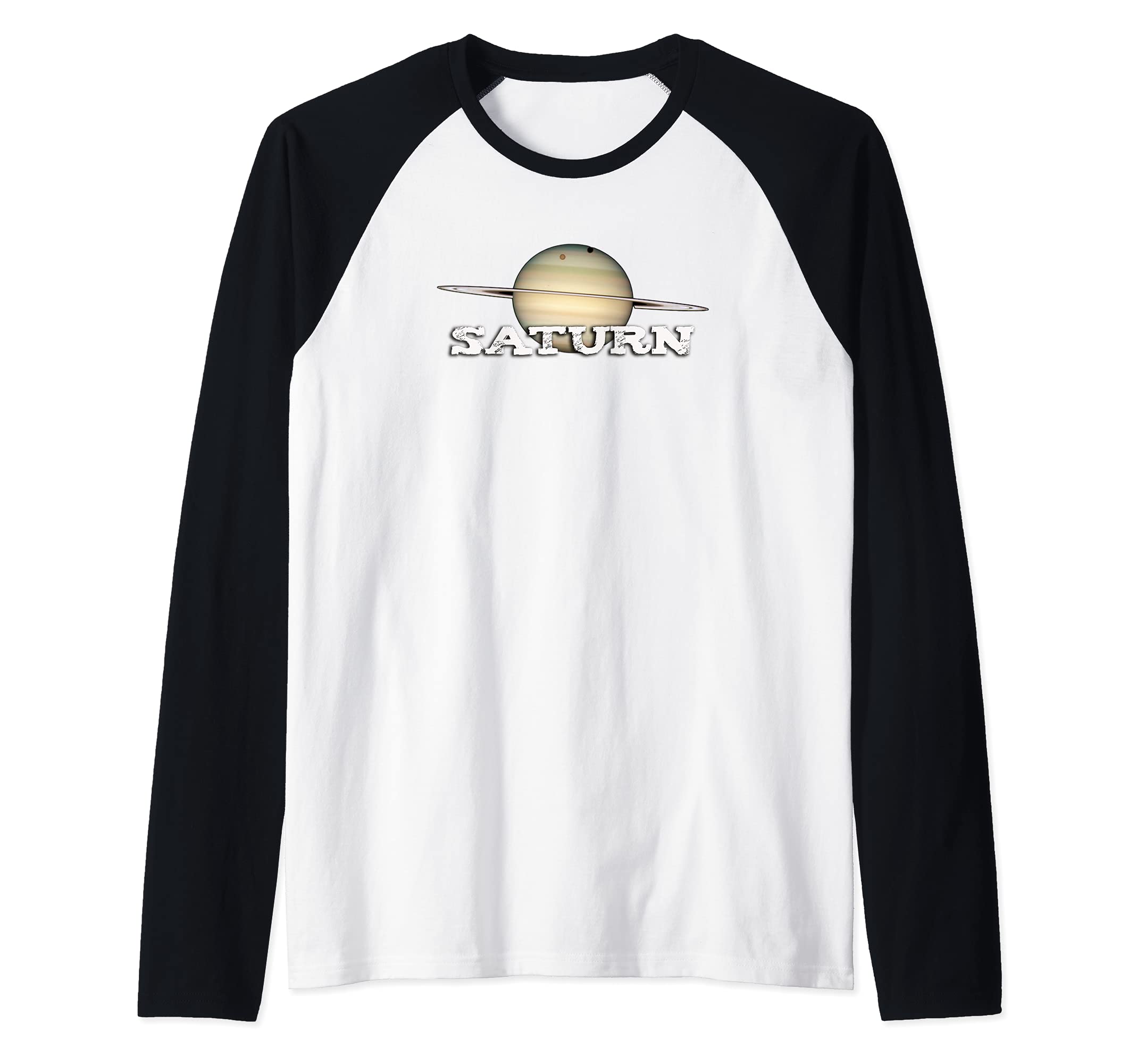 The Planet Saturn Raglan Baseball Tee