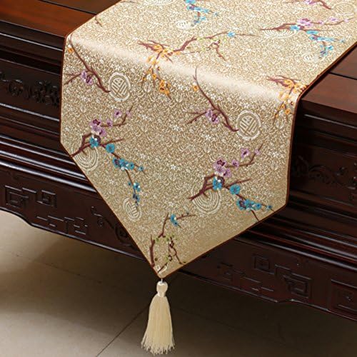 Chinese-style garden table runner/ table-cloth/ table/ flag/ flag/Mat long table/ Gabe-U 33x230cm(13x91inch)