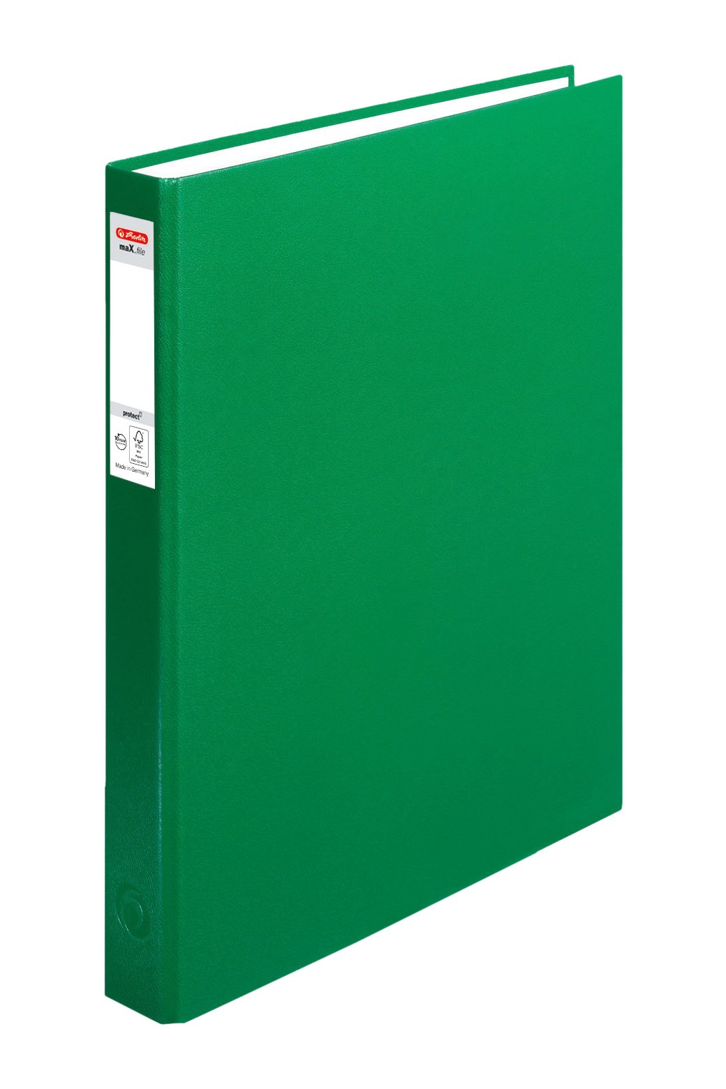 Herlitz max. File Protect A4 2 Ring Mechanism 25 mm Filling Height – Blue – Pack of 1 Green