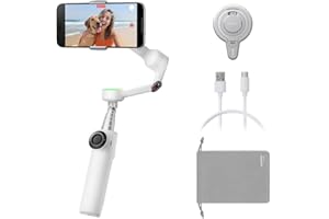 Insta360 Flow 2 Pro Magnetic Mount Bundle - Foldable AI Phone Gimbal, Track in 200+ iOS Apps, Multi-Person & 360 Pan Tracking, Built-in Tripod/Selfie Stick, iPhone/Android Stabilizer