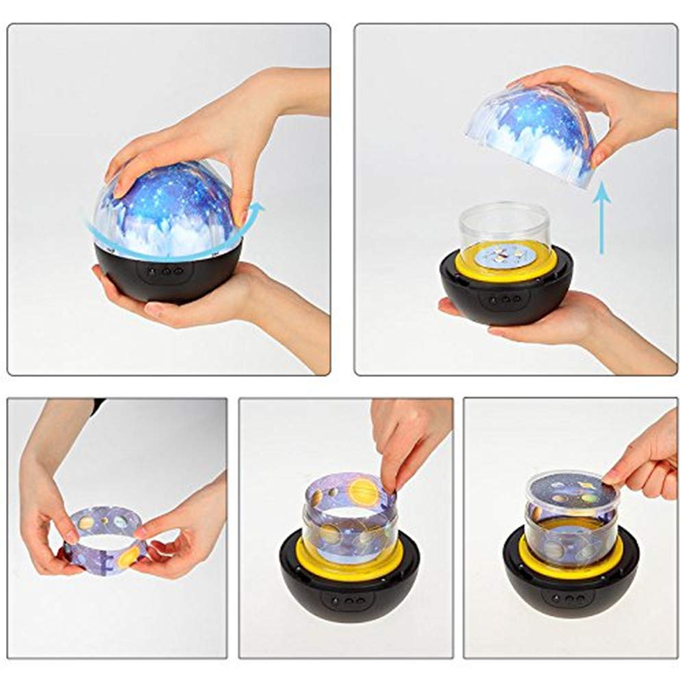 Accessoires Et Decorations Fohyloy Projecteur Lumiere Bebe 3 Modeles 6 Films Magie 360 Rotation Projection Lampe Veilleuse Pour Fille Enfant Chambre Ciel Nuit Etoilee Chambre Bebe Puericulture