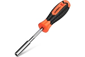 TEKPREM 1/4 Inch Magnetic Bit Driver, Screwdriver Handle for Holding Bits and Screws with Non-slip Material and Strong Magnet Tip, 190mm