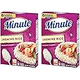 Minute Jasmine Rice, Instant Jasmine Rice for Quick Dinner Meals, 12 Ounce Box (Pack of 2)