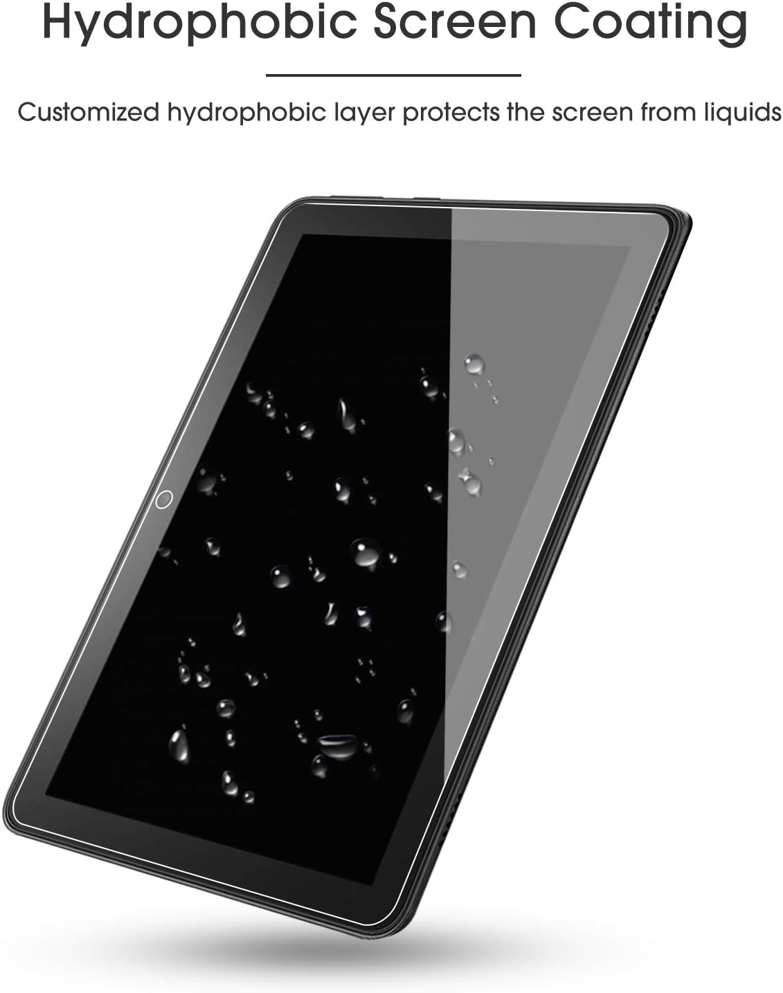 [2 pack] OMOTON Screen Protector for All-New Fire HD 8/Fire HD 8 Plus/Fire HD 8 Kids (10th Generation - 2020 Released), Tempered Glass/High Definition / 9H Hardness