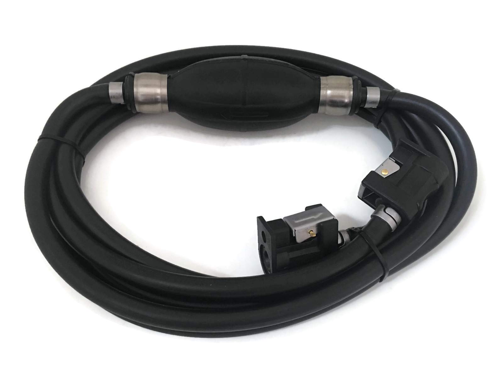 Boat Motor Fuel Line Hose with Connector 6Y2-24306-55-00 6Y2-24306-56-00 & Primer Pump Assy for Yamaha Outboard Motors 5/16" 8mm