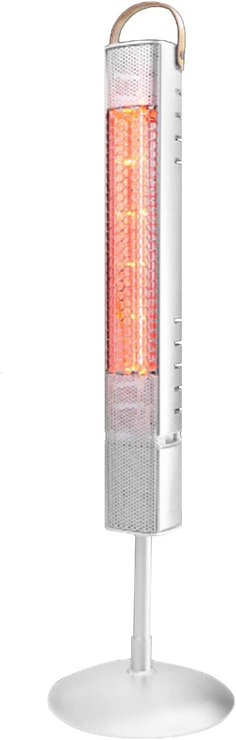 HORV Infrared Quartz Tower Heater, Pedestal Electric Heater Portable Space Heater, Tip-Over Protection, Indoor and Outdoor Heater for Living Room, Office, Garden, Patio, 110V
