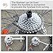 Chain Whip Bike Tool, Cassette Removal Tool With Chain Whip And Auxiliary Wrench Bicycle Sprocket Removal Tools Sprocket Remover, Chain Whip Tool For All Replacement Hubs Or Adjustments