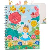 Disney Alice in Wonderland Tab Journal Notebook, Spiral Bound, 96 Lined Pages, 8 x 7 inches