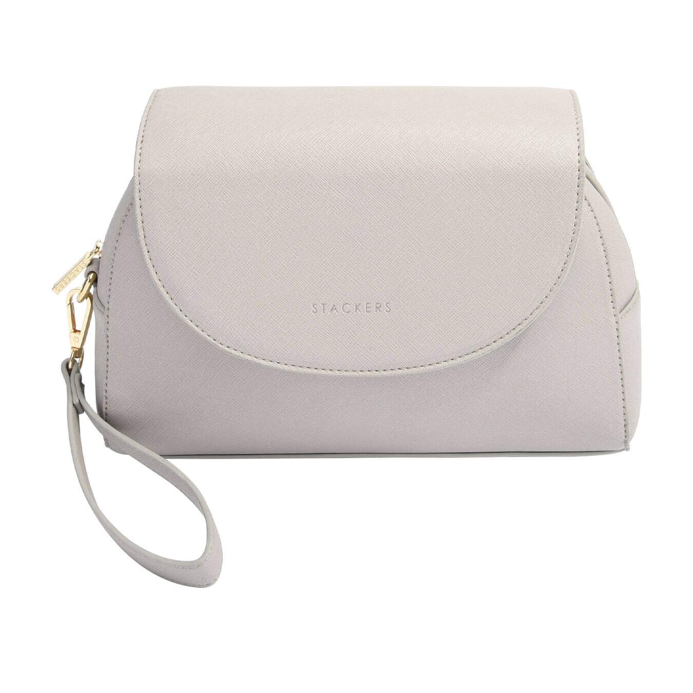 Stackers Taupe Wrap Around Make Up Bag