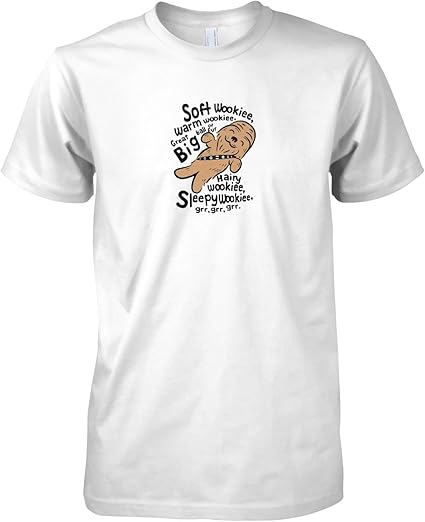 Texlab â Soft Wookiee â Men's T-Shirt - White -: Amazon.co.uk: Clothing