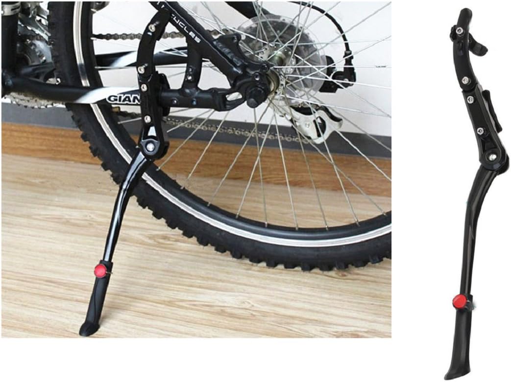 YOGAMT Bike Bicycle 22'-28''Adjustable Side Stick Stand Bike Accessories Cycling Side Replacement Kickstand Kick Stand Black