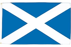 AZ FLAG - Scotland Flag - 90x60 Cm - 100D Polyester Scottish Banner With Two Metal Grommets - Fade Resistant - Vivid Colors -