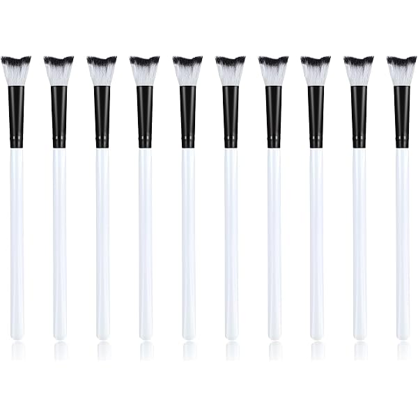 30 Stück Wimpernreinigungsbürsten Set – Bunt, Gebogene Form, Holzgriff, Perfekt Für Wimpernverlängerungen