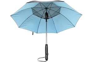 Cooling Fan Umbrella with Mist Spray System for Summer, Outdoor, Beach, BBQ, Fishing, Travel, UV 50+ Protection, Long Lasting