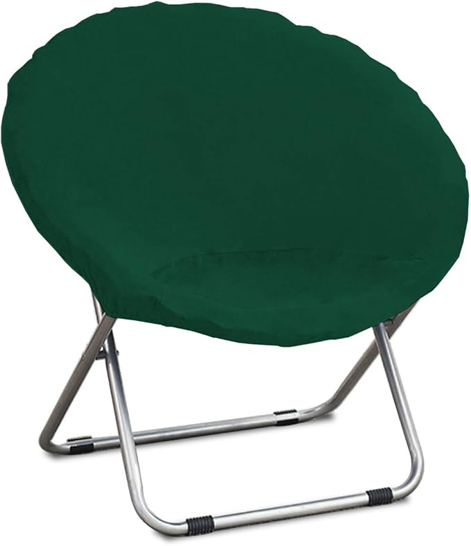 ZC MALL Velvet Saucer Chair Slipcovers,Moon Chair Cover,Spandex Fabric