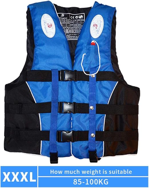 Amazon Co Jp ライフジャケット シュノーケリング 大人用 フローティングベスト 救命胴衣 強い浮力 安全安心 男女兼用 調節可能なサイズ 反射機能付き 調整バックル付き ホイッスル付き 川遊び 釣り 海釣り 海水浴 ブルー Xxxl Fenghong ホーム キッチン