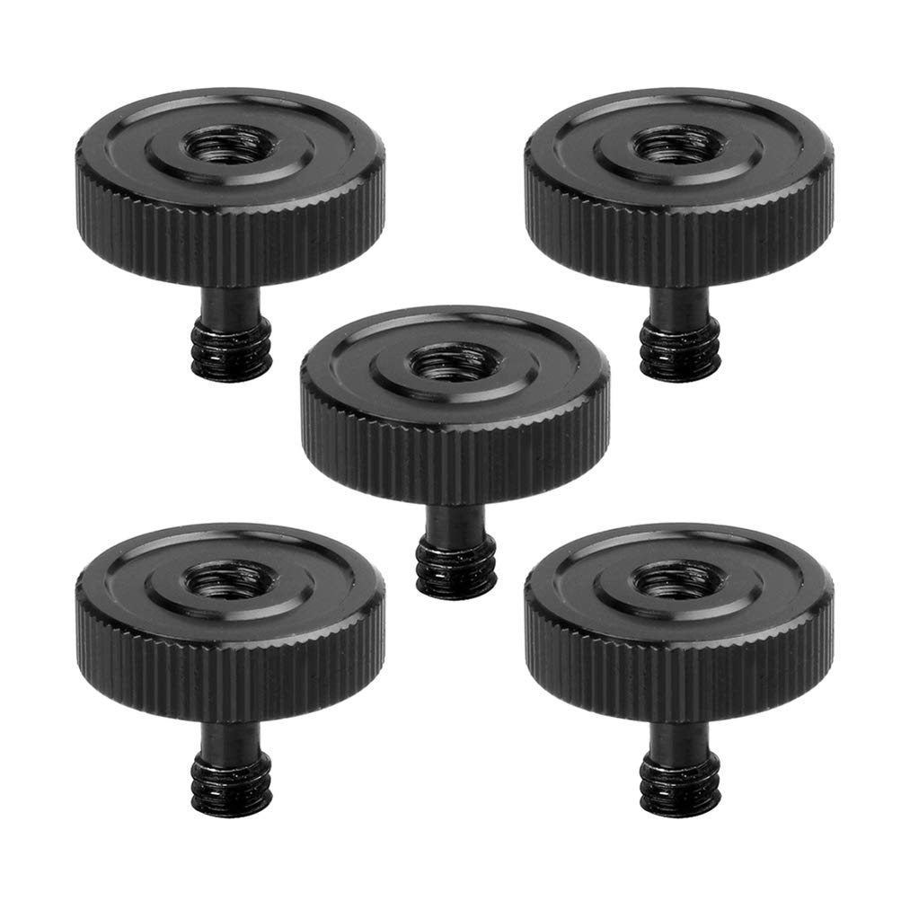 Solustre Camera Stand Screws Aluminium alloy Mounting Fixing Screw for Camera Tripod Monopod Quick Release Plate (Pack of 5)