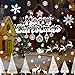 Hidreams 152 PCS Snowflake Window Clings Christmas Window Stickers Decorations, Xmas Window Decals