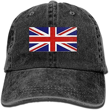 NZWJW85 2018 Adult Fashion Cotton Denim Baseball Cap British Flag Classic Dad Hat Adjustable Plain Cap