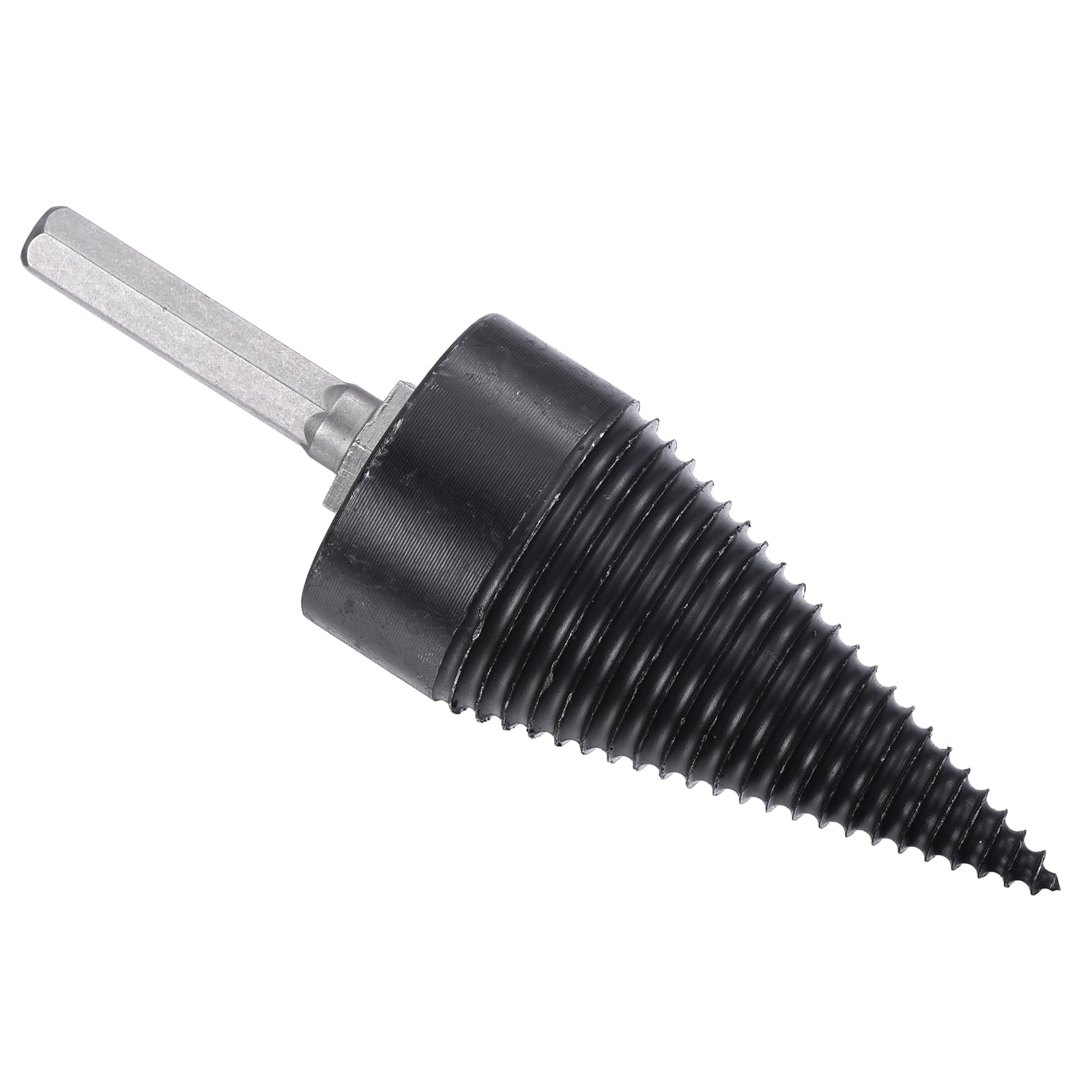 PATIKIL 42mm Firewood Log Splitter Drill Bit, Removable Drill Bits Electric Drills Screw Cone Driver with Hex Shank for Home and Outdoor