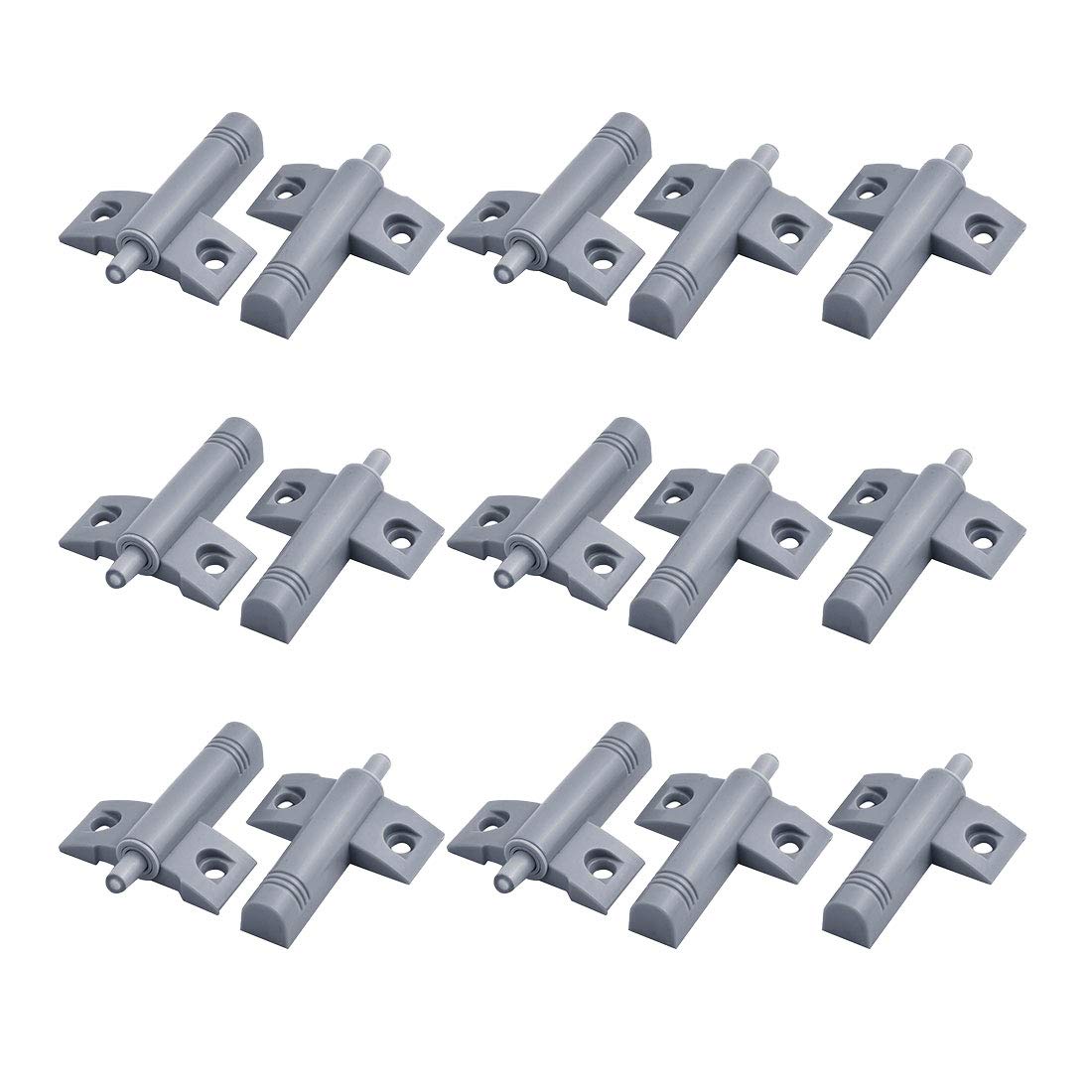 Sourcingmap Plastic Kitchen Cabinet Door Drawer Closer Damper Buffers Cushion Stops 15pcs Gray