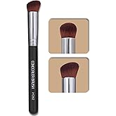 Keshima Concealer Brush - Angled Under Eye Concealer Brush &amp; Nose Contour | For liquid, cream &amp; powder, gentle on sensitive skin, cruelty-free brush contours and sets concealer for a streak-free finish