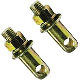 668154M1 Stabilizer Pins Fits Ford/New Holland, Massey Ferguson, Kubota | 3.125 in length, 0.875 in dia, 0.625-18 thread, Replaces OE# 87299261, 251385, P785, SP04, 03107, Set of 2