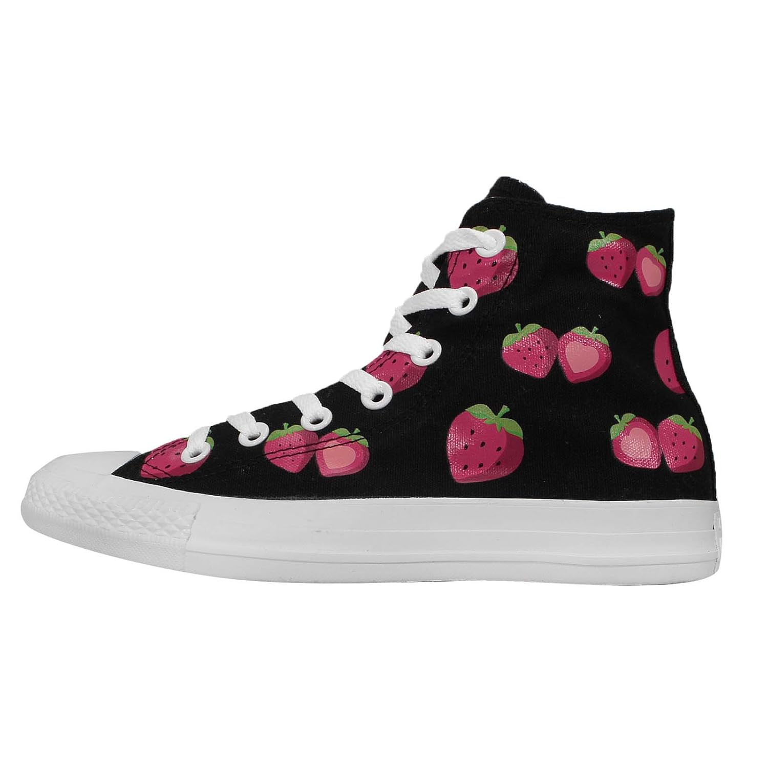 strawberry high top converse