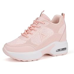 AONEGOLD Women's Platform Sneakers Wedges High Top