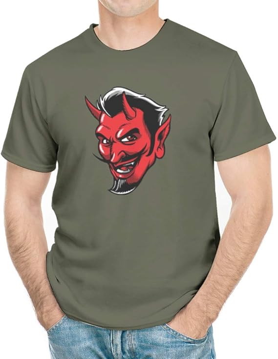 devil button up shirt