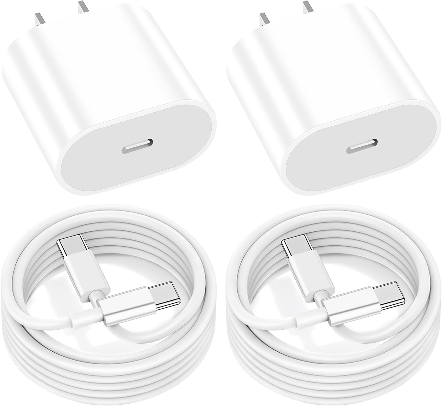 iPhone 17 16 Long Charger 6.6FT, 20W Type C Charger Block with 6.6FT Woven Extra Long USB C to USB C Fast Charging Cable Cord for Apple 17 Pro Max/17 Pro/17 e/Air, iPhone 16/15 Pro Max Plus 16e