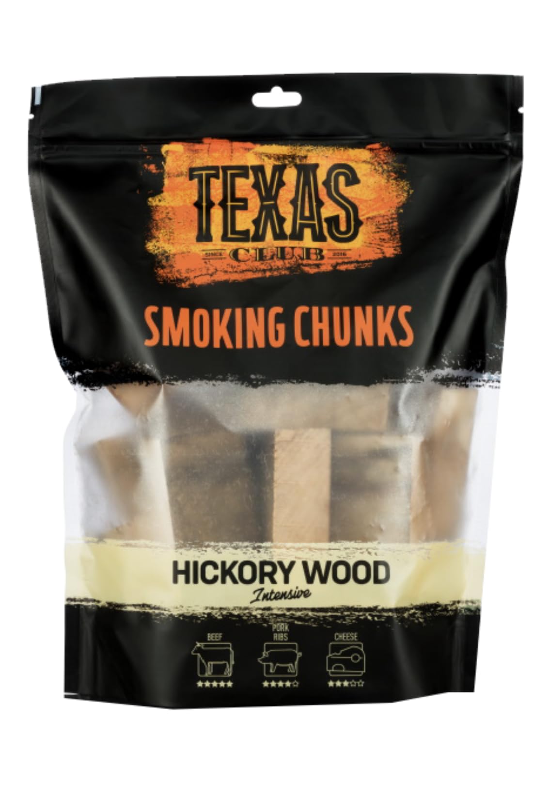 TEXAS CLUB Hickory smoking blocks, 1 kg