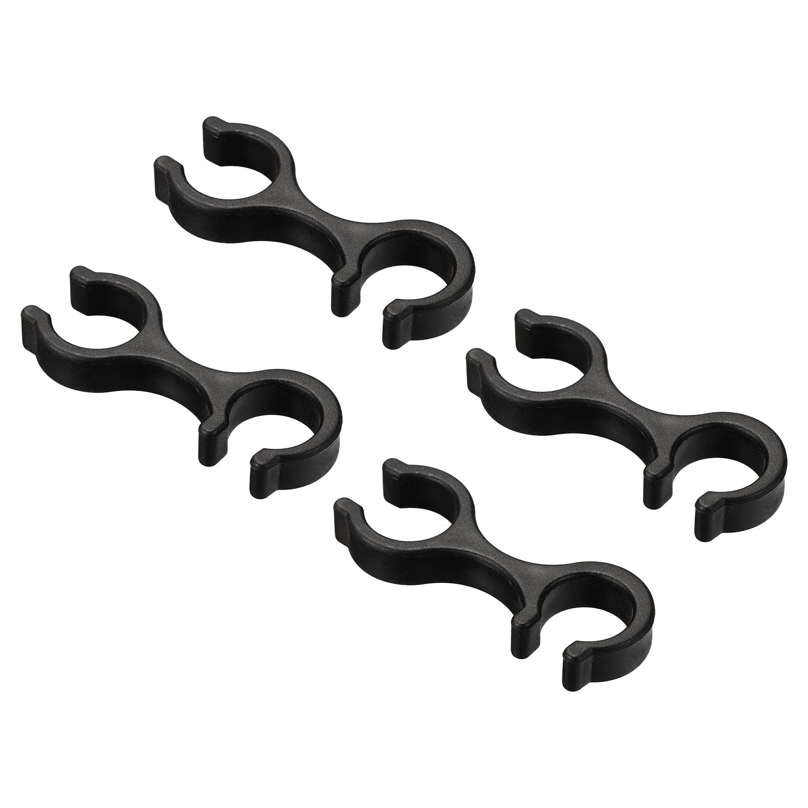 PATIKIL Trekking Pole Clips, 4Pcs Walking Stick Accessories Double Rod Buckle Connector for Outdoor Hiking Camping