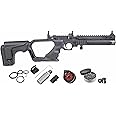 HATSAN Jet Black PCP Airgun, Air Pistol Converts to Air Rifle with Wearable4U Pellets Bundle