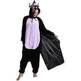 Solvienne Unisex Adult Animal Onesie Pajamas, Men Women Flannel Halloween Cosplay Costume