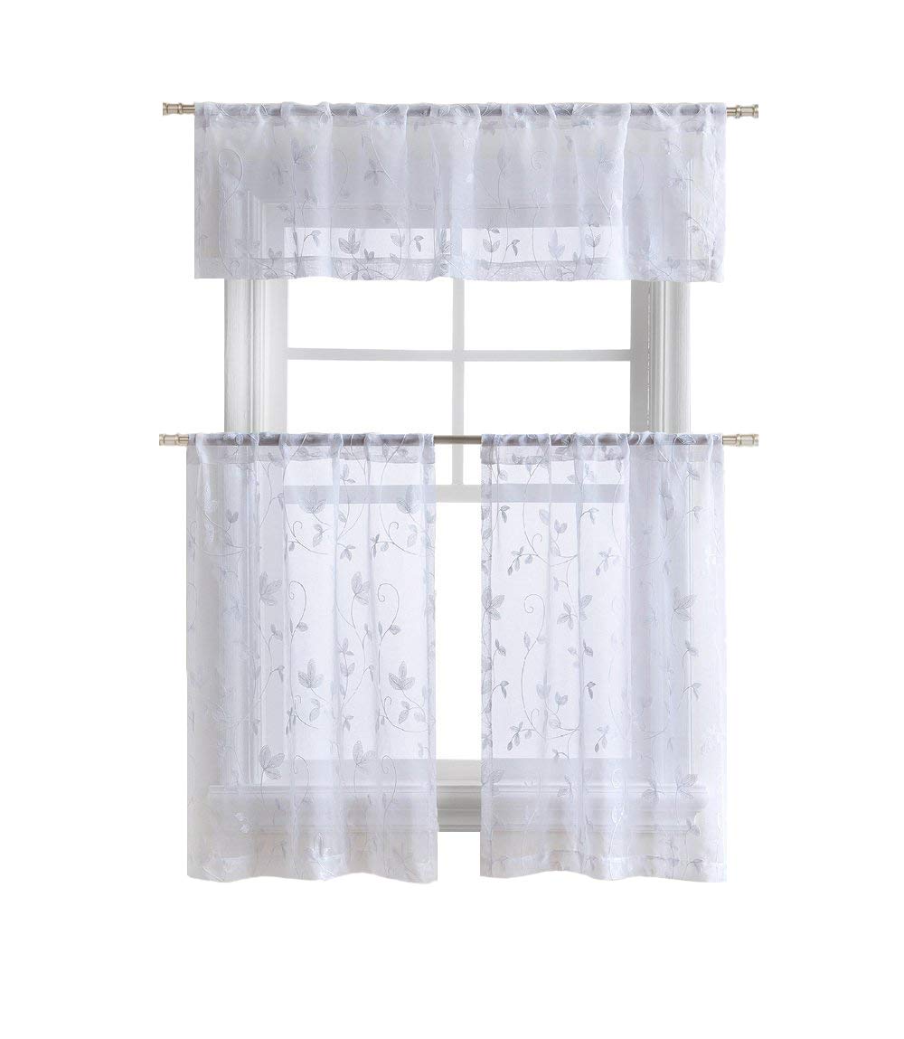 Best 3 Piece Kitchen Apple Curtain Set